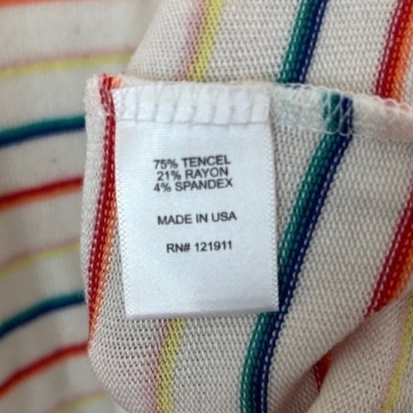 LNA Revolve Striped Brushed Don Rainbow Button Front Cardigan SZ M NEW WITH TAG - Picture 7 of 7